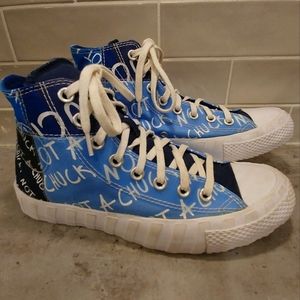 Converse Not A Chuck University Sneakers Shoes Blue Kids SZ 7 Excellent Cond.